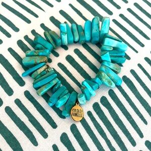 Kinsley Armelle turquoise stretchy bracelet